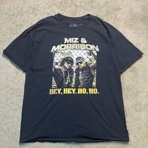 WWE Miz & Morrison "Hey, Hey. Ho, Ho." Authentic T-Shirt Size XL Y2K Wrestling